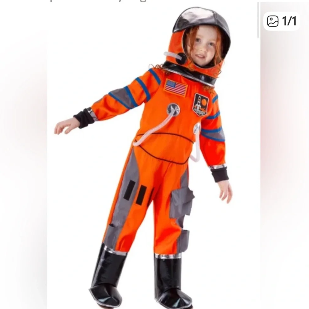 Teetot and Company Astronaut Halloween Costume Size Child 3-4